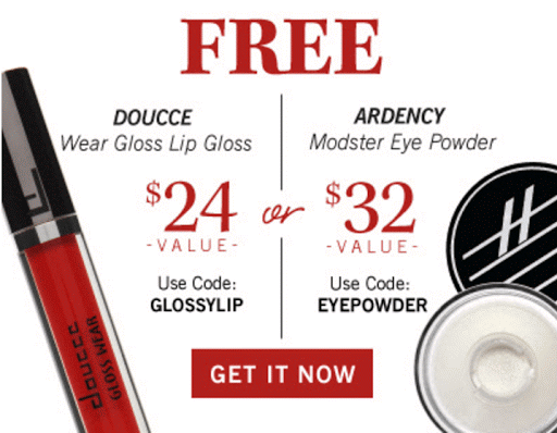 GLOSSYBOX Free Lip Gloss or Eye Powder with New Subscription
