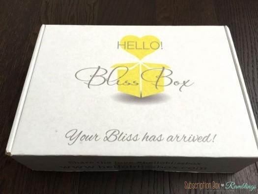 Hello! Bliss Box April 2016 Subscription Box Review