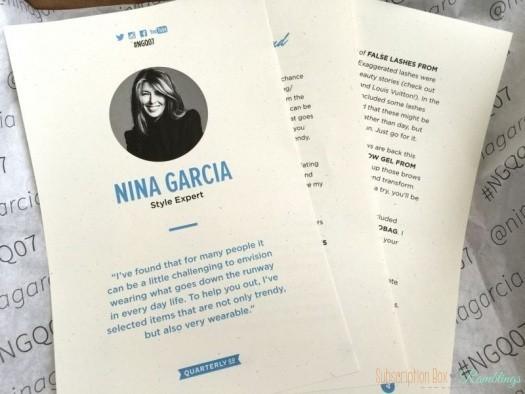 Nina Garcia Quarterly Box Review #NGQ07