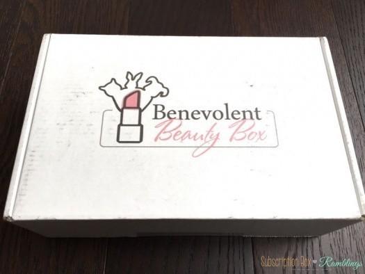 Benevolent Beauty Box April 2016 Subscription Box Review