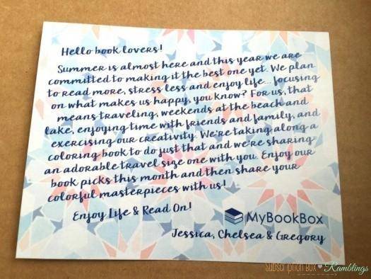 MyBookedBox April 2016 Review