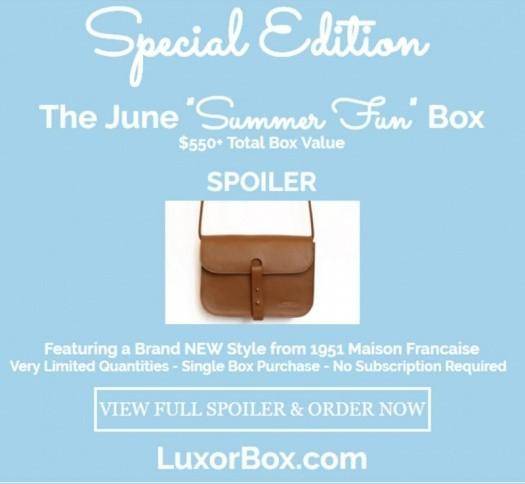 Luxor Box June Special Edition Box Pre-Sale and Spoiler!