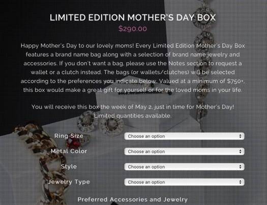 5th Avenue Style Limited Edition Mother's Day Box