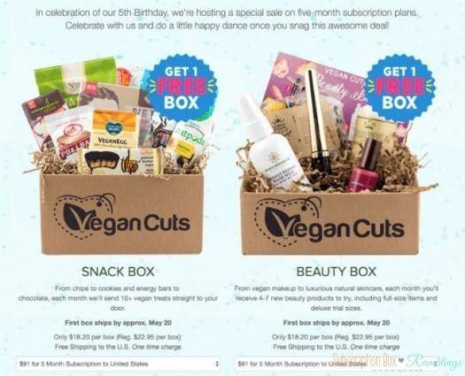 Vegan Cuts Birthday Sale - Buy 5 Boxes, Get One Free!