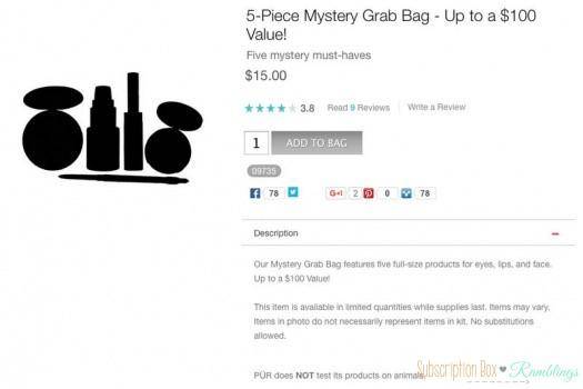 http://www.purminerals.com/Five-Piece-Mystery-Grab-Bag