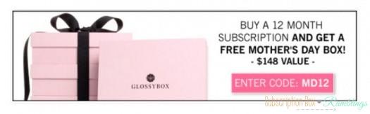 GLOSSYBOX - Free Limited Edition Mother's Day Box with Annual Subscription!