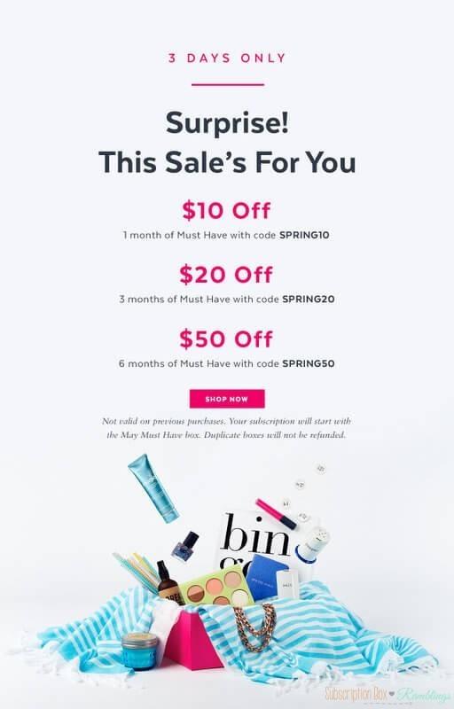 POPSUGAR Must Have Box - Spring Sale - Save Up to $50!