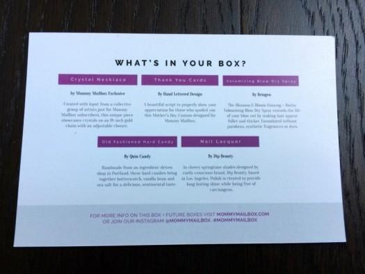 Mommy Mailbox May 2016 Subscription Box Review