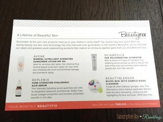 BeautyFIX May 2016 Subscription Box Review