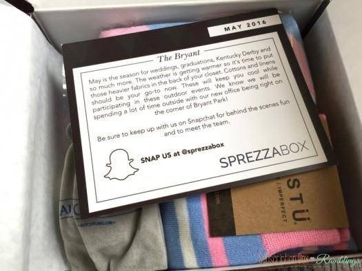 SprezzaBox May 2016 Subscription Box Review + Coupon Code