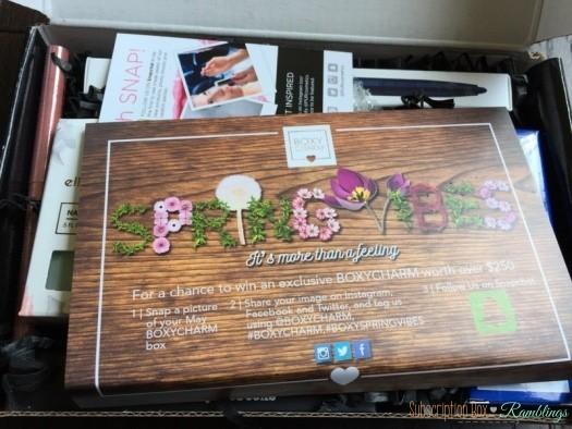 BOXYCHARM May 2016 Subscription Box Review - "Spring Vibes"