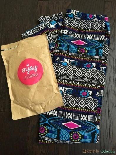 Enjoy Leggings May 2016 Subscription Box Review