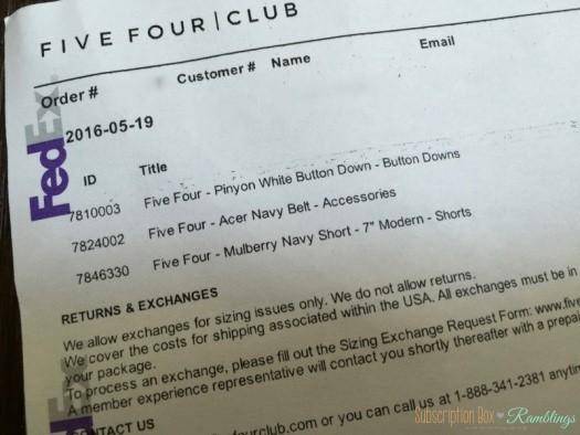 Five Four Club May 2016 Subscription Box Review + Coupon Code