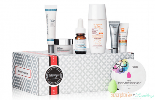 Disclosure: This post includes affiliate links. The April 2016 BeautyFIX box contents have been revealed (thanks to Sandy for the heads up)! All April 2016 BeautyFIX boxes will contain: ~Klorane Dry Shampoo With Oat Milk - Natural Tint ~AHAVA Dead Sea Crystal Osmoter™ X6 Facial Serum ~CoTZ Face Natural Skin Tone SPF 40 ~Juice Beauty GREEN APPLE Age Defy Moisturizer ~patchology FlashPatch™ Eye Gels ~SkinCeuticals Triple Lipid Restore 2:4:2 ~Perfect Formula Pink Gel Coat ~Bliss Fabulous Drench 'n' Quench Cream-to-Water Lock-in Moisturizer ~SmartFX Volume Extend Mascara in Black The April BeautyFIX is available as a single box for $34.95 or as a monthly subscription for $24.95. What is BeautyFIX? BeautyFIX ($24.95/month), by DermStore is a monthly subscription box that features over $100 worth of beauty products, hand-selected by an elite team of beauty pros.