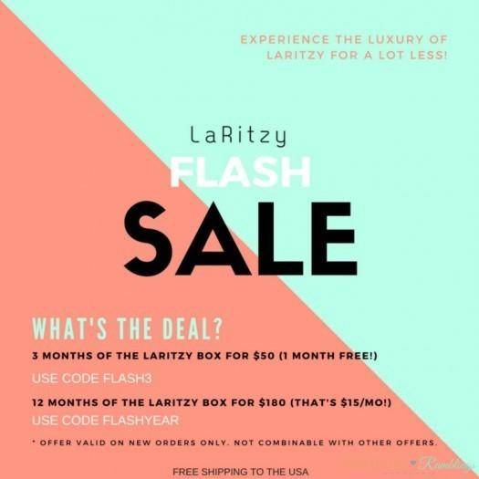 LaRitzy Flash Sale + May Spoilers!