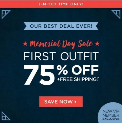 Fabletics 75% off First Outfit