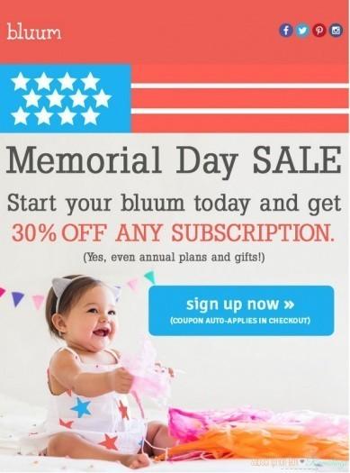 bluum - 30% Off Memorial Day Sale!