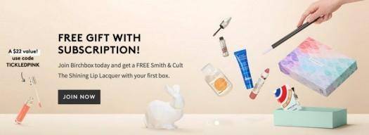 Birchbox Free Smith & Cult The Shining Lip Lacquer with New Subscriptions!