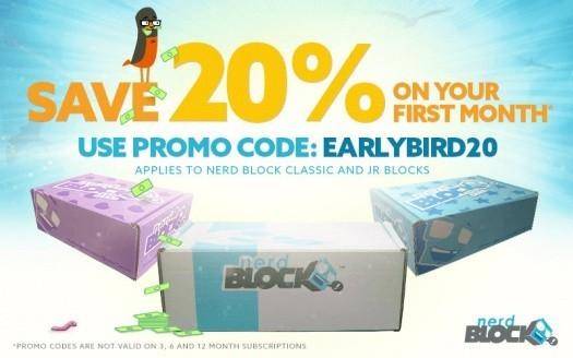 Nerd Block and Nerd Block Jr - 20% Off Coupon Code!