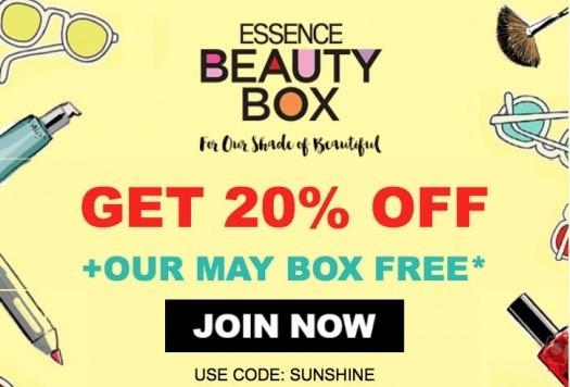Essence Beauty Box - 20% Off + Free May Box