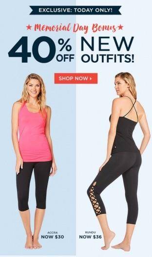 Fabletics 40% Off New Outfits - VIP Members Only