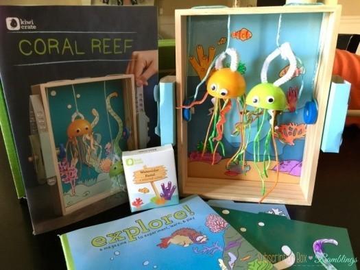 Kiwi Crate April 2016 Subscription Box Review - "Coral Reef"