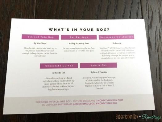 Mommy Mailbox June 2016 Subscription Box Review