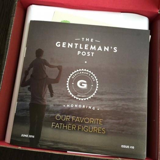 Gentleman's Box June 2016 Subscription Box Review