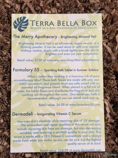 Terra Bella Box June 2016 Subscription Box Review