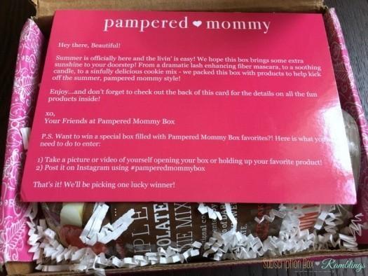 Pampered Mommy Box June 2016 Subscription Box Review