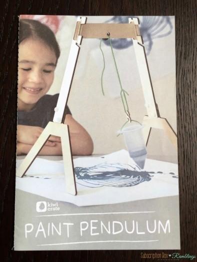 Kiwi Crate June 2016 Subscription Box Review - "Paint Pendulum"
