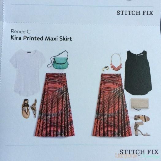 Renee C Kira Printed Maxi Skirt