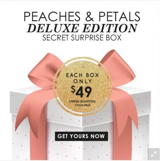 Peaches and Petals Limited Edition Secret Surprise Box - On Sale Now!
