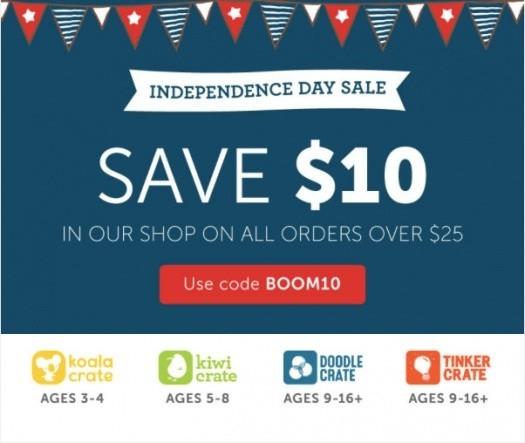 Kiwi Crate $10 Off Shop Coupon Code