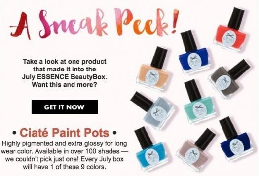 July 2016 Essence Beauty Box Spoiler + First Box for $1!