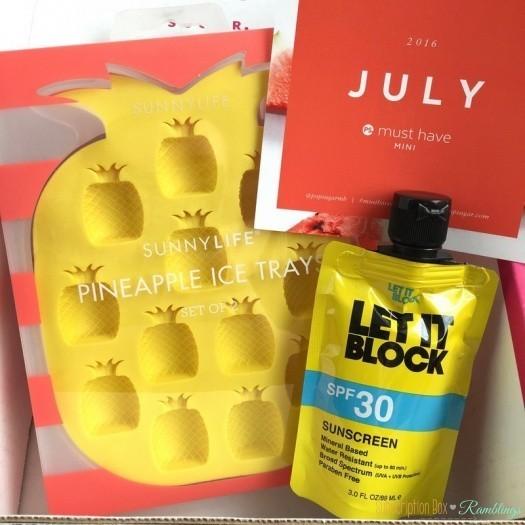 POPSUGAR Mini Must Have Box Review – July 2016