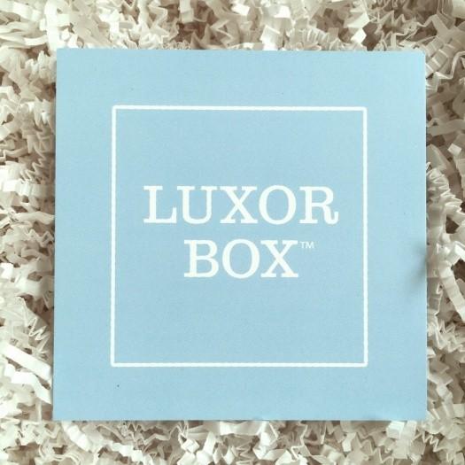 Luxor Box July 2016 Subscription Box Review