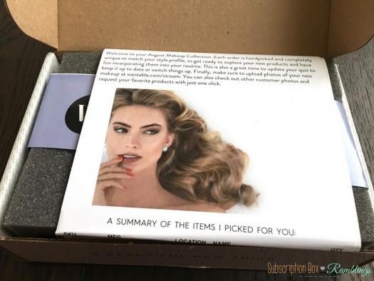 Wantable Makeup August 2016 Subscription Box Review