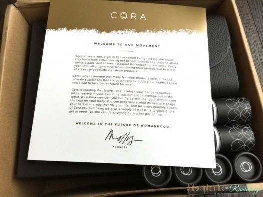 CORA July 2016 Subscription Box Review