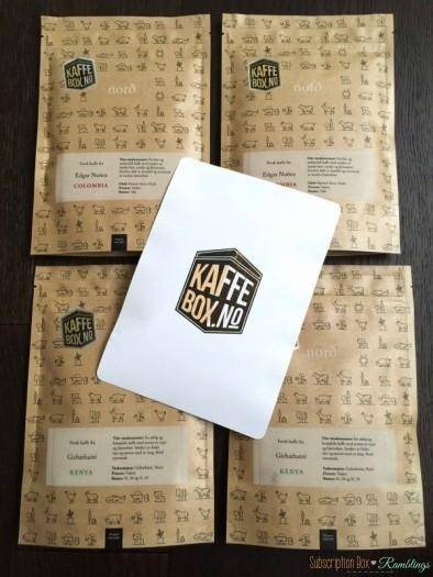 Kaffe Box No. June 2016 Subscription Box Review