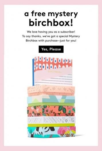 Birchbox - Free Mystery Birchbox with $50+ Shop Purchase (Subscribers Only)