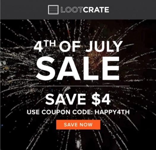 Loot Crate 4th of July Sale / Coupon Code