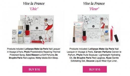 GLOSSYBOX Past Box Sale - One Box $16, Buy 2 or More for just $14.50/each!