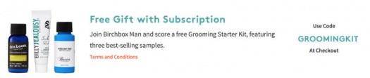 Birchbox Man - Free Grooming Kit with New Subscription!!