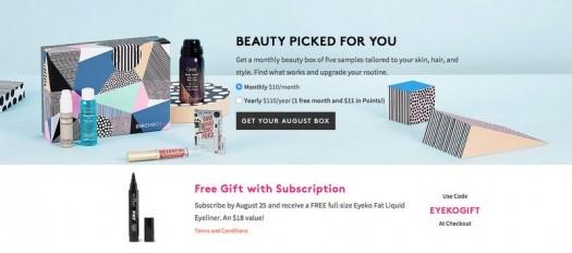 Birchbox FREE Eyeko Fat Liquid Eyeliner with New Subscriptions!