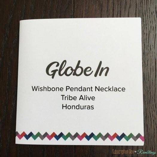 GlobeIn Benefit Basket August 2016 Subscription Box Review