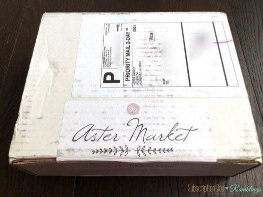 Aster Market August 2016 Subscription Box Review