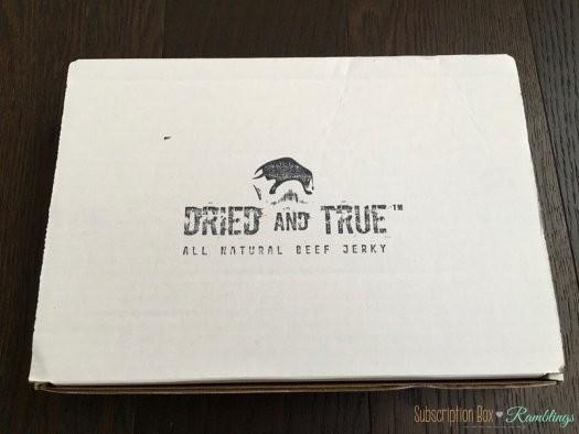 Dried and True Beef Jerky August 2016 Subscription Box Review