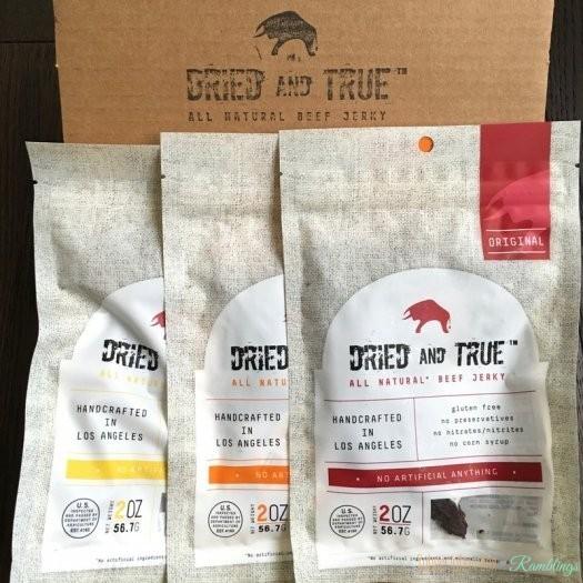 Dried and True Beef Jerky August 2016 Subscription Box Review