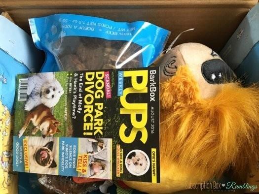 BarkBox August 2016 Subscription Box Review + Coupon Code